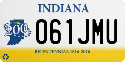 IN license plate 061JMU