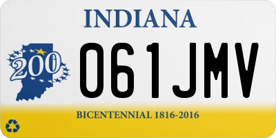 IN license plate 061JMV