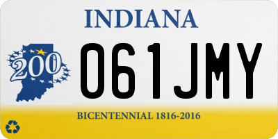 IN license plate 061JMY