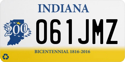 IN license plate 061JMZ