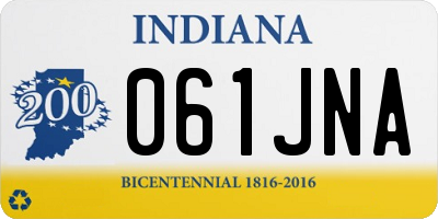 IN license plate 061JNA