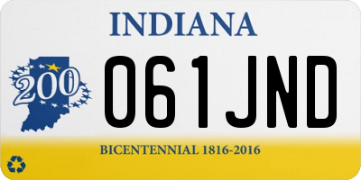 IN license plate 061JND