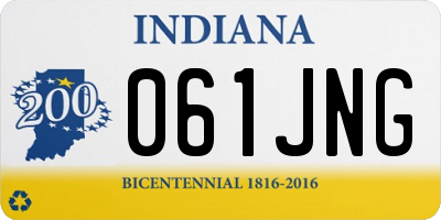IN license plate 061JNG