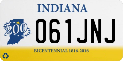 IN license plate 061JNJ