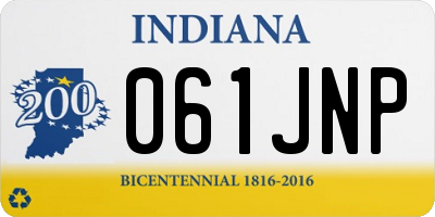 IN license plate 061JNP