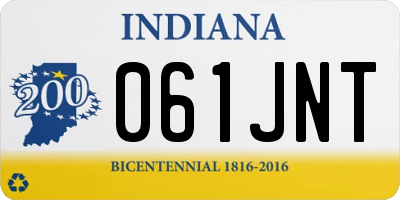 IN license plate 061JNT
