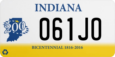 IN license plate 061JO