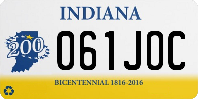 IN license plate 061JOC