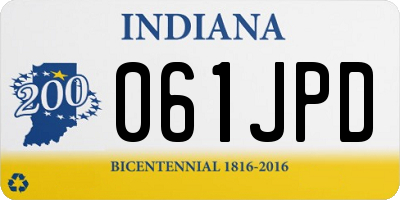 IN license plate 061JPD