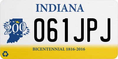 IN license plate 061JPJ