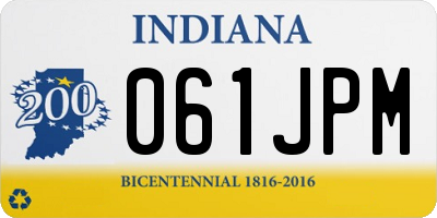 IN license plate 061JPM