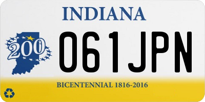 IN license plate 061JPN