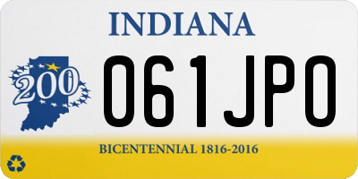 IN license plate 061JPO