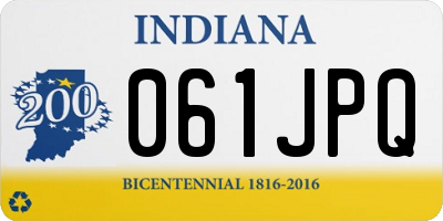 IN license plate 061JPQ
