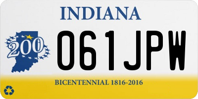 IN license plate 061JPW