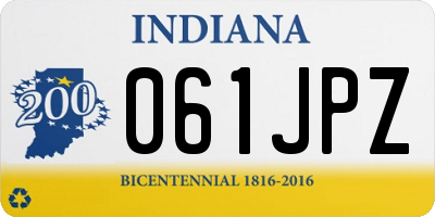 IN license plate 061JPZ