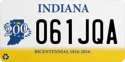 IN license plate 061JQA