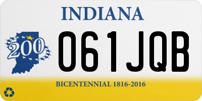IN license plate 061JQB