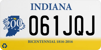 IN license plate 061JQJ