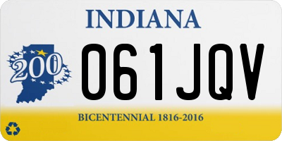IN license plate 061JQV