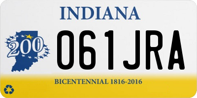 IN license plate 061JRA