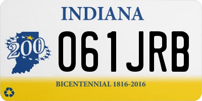 IN license plate 061JRB