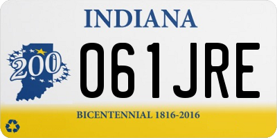 IN license plate 061JRE