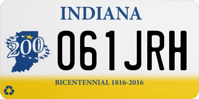 IN license plate 061JRH