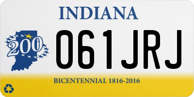 IN license plate 061JRJ