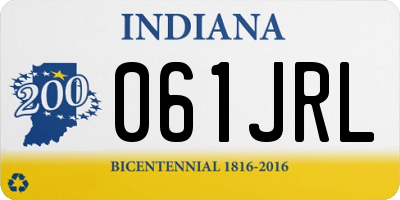 IN license plate 061JRL