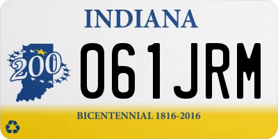 IN license plate 061JRM