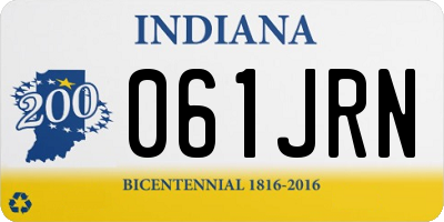 IN license plate 061JRN
