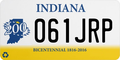 IN license plate 061JRP