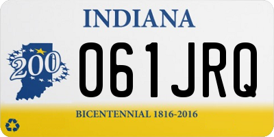 IN license plate 061JRQ