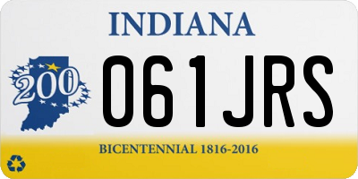 IN license plate 061JRS