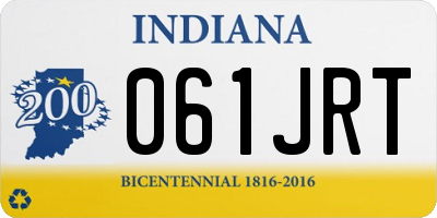IN license plate 061JRT
