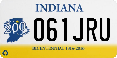 IN license plate 061JRU