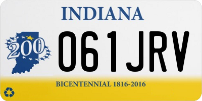 IN license plate 061JRV