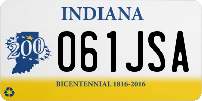 IN license plate 061JSA