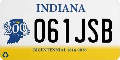IN license plate 061JSB