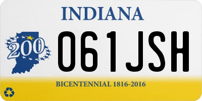 IN license plate 061JSH