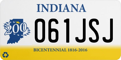 IN license plate 061JSJ