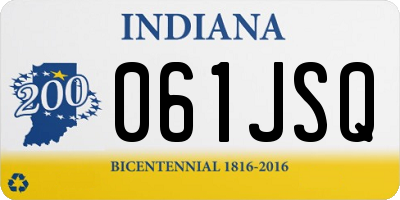 IN license plate 061JSQ