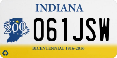 IN license plate 061JSW