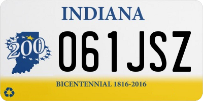 IN license plate 061JSZ