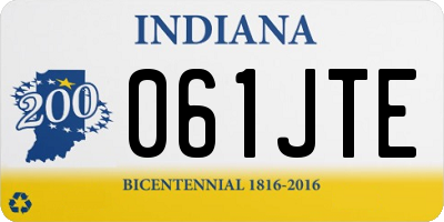 IN license plate 061JTE