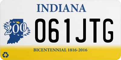 IN license plate 061JTG