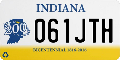 IN license plate 061JTH