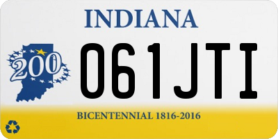 IN license plate 061JTI
