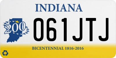 IN license plate 061JTJ